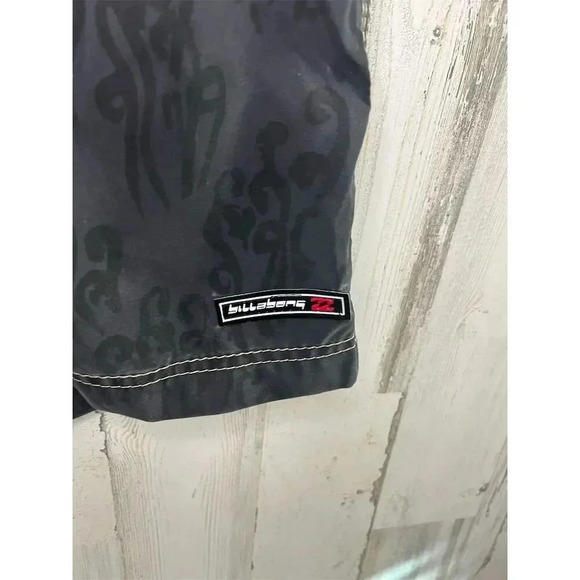 Billabong Men's Vintage Board Shorts Size 33 black Geometric Surf made in USA - Picture 4 of 9